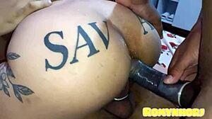 skinny blonde from rio doing dp and getting loads at the end