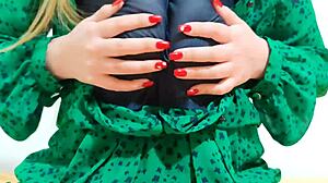 Hot Girl Removes Sexy Dress While Moaning Softly