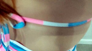 Nicole moans during blowjob and spooning hard