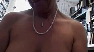 Office Fuck with Mature Brunette Slut! Handjob and More!