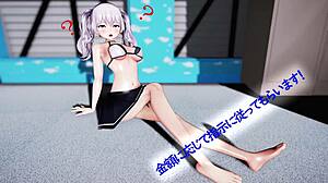 Kashima's suspicious part-time job challenge in anime game featuring riding and masturbation scenes