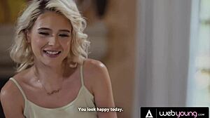 Hot Blonde Exclaims As She Fucks Her Ebony Roommate's Pussy!