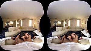 I'm fucking Kendra on the couch in VR with big tits.