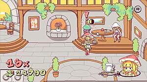 kinky futa waitress puts cum on pizza in hentai