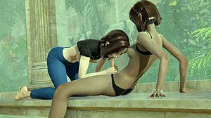 sam gets creampied by sam in futa selfcest!