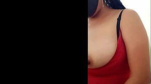 Ebony Amateur's Divine Silhouette in Homemade Birthday Video