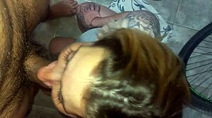 I watch my girlfriend swallow cum and get a facial