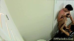 Two Twinks Film Their Bareback Fuck Session