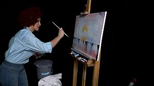 ryan keely cosplaying bob ross getting horny?