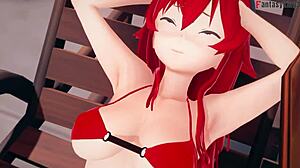 i fucked roxy with eris close on the pool in mushoku tensei fantasy