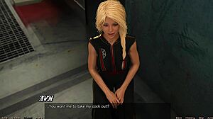 stranded in space, blonde virgin deepthroats monster cock in 3d anime