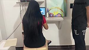 hot job interview spirals into wild action with stunning girl