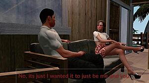 Jack and Emma get spanked hard in paradise!