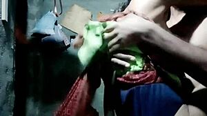 hidden indian babe with small tits caught in sexy hairy kiss