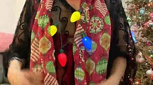 Anna Maria, mature Latina, stuns in red lingerie for Christmas special. I’m obsessed with her sexy Dominican curves!