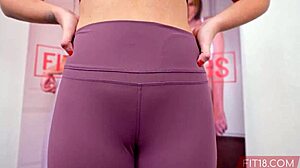 yo, check this chubby amateur chloe marie in yoga pants... nice tight pussy, huh?