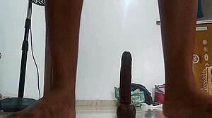 Katy Katie Plays With Huge Dildo