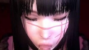 Chained Chainsaw Man In Bondage Hentai 3D Cartoon Action