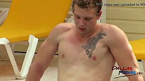 Gay Group Fucking In Outdoor Pool Orgy