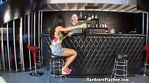 Wanna watch petite amateur babe get banged at the bar?