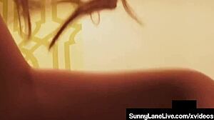 Sunny Lane Finger Fucks Wet Pussy