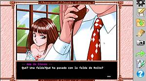 I plays Immoral Study with Shirakawa Reiko in this retro game, full gameplay.