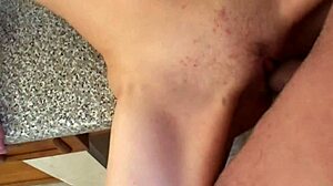 Point of view shot in the bathroom