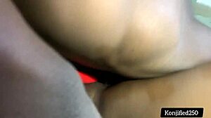 Feeling that big black cock in my pussy.