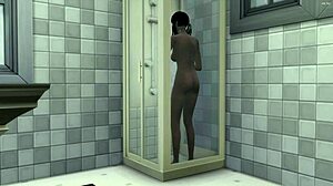 Stepbrother catches indian stepsister naked and fucks her after licking