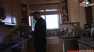 Busty British MILF Feels Joy from Big Black Cock Facial.