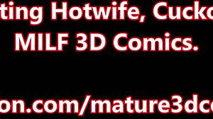 milf cheating with big black cock in 3d.