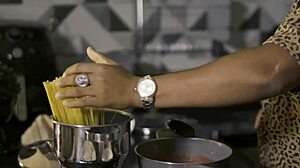 Behind The Scenes: Latina MILF Takes Monster Cock Intensely