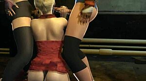 scarlet gets fucked by tifa and jessie