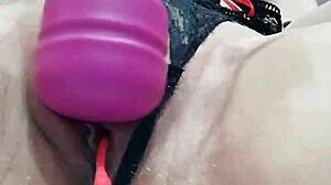 gemma gomory tries chinese balls in her tight holes, oops forgot lube