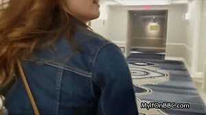 Nervous Curvy Milf Rides Big Black Cock