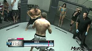 On Mofozo.com, a model with gigantic tits got slammed hard and rough.