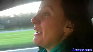 Glam Mature Sucks Cock After Picking Up a Bloke in Heels 😍