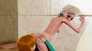 i watched this frozen lesbian porn with elsa and anna licking pussy, so hot