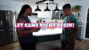 voluptuous ebony craves a wild gangbang with two big black cocks!