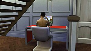 Are these colleagues having sex out of curiosity in hentai?