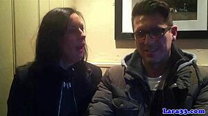 Glam Mature Sucks Cock After Picking Up a Bloke in Heels 😍