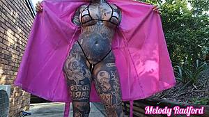 Mature Woman Tries On Cheeky Micro Bikinis