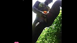 Naija pussy fucks with legs open