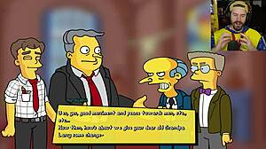 the simpsons game burns mansion parody with big tits and ass!