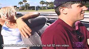 sexy blonde strips nude in my car back seat for fun