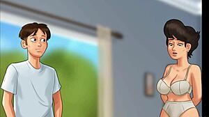 Church Milf Caught with Police Baton in Summertime Saga