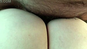 Helping wife shave leads to tight anal creampie with monster cock.