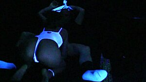 carrie experiences sex under blacklight