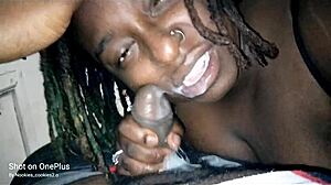 hubby busted jizz on my face while getting ass licked by ebony bbw caught