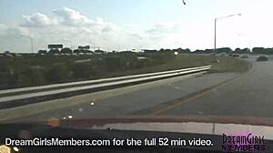 sexy blonde strips nude in my car back seat for fun